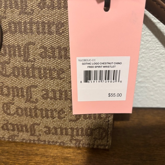 NWT Juicy Couture Brown Logo Clutch - Picture 3 of 5